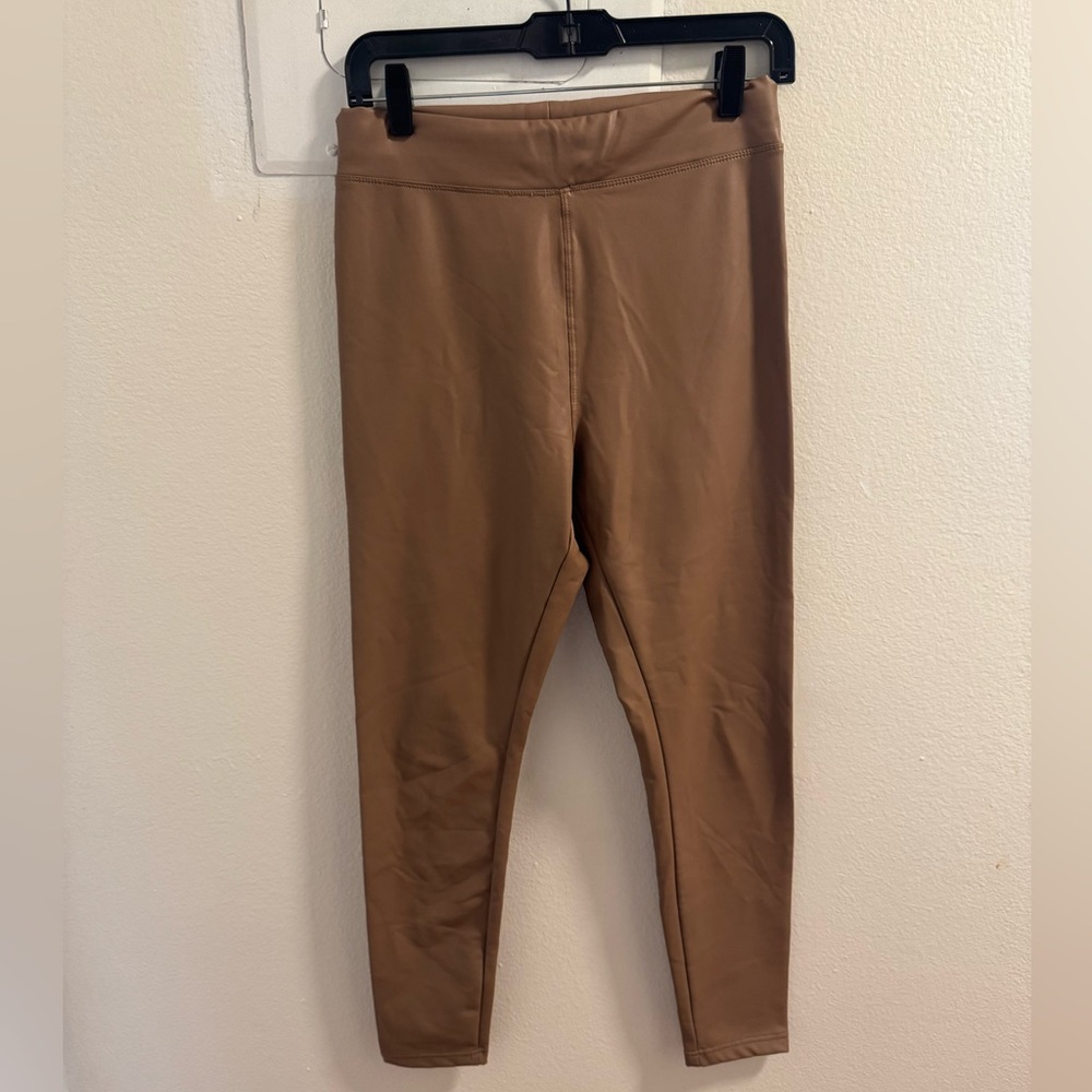 Ci sono Brown leather  Leggings